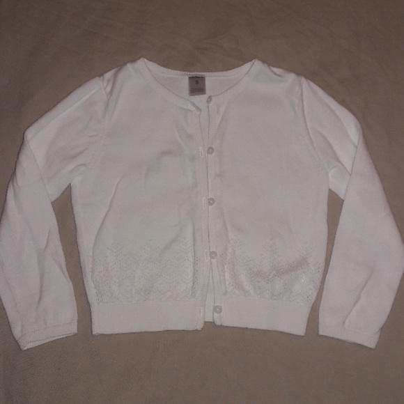 carter's white cardigan